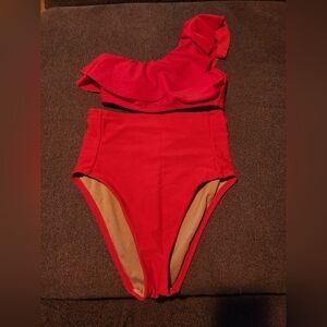 Red Teen Swim Suit